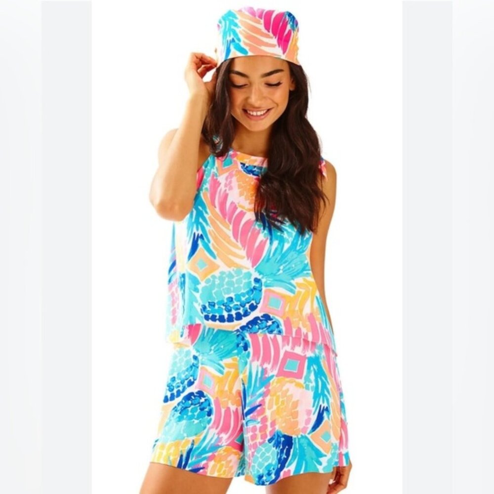 LILLY PULITZER Edona Pineapple Romper size 4